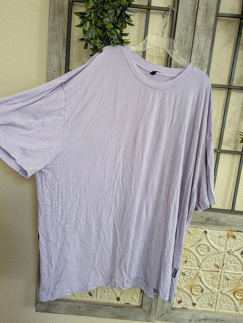 Women's Lavender Lilac COMFRT Crew Neck Cloud T-Shirt 3x